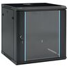vidaXL Armarios de red Negro 600 x 600 x 640 mm Acero