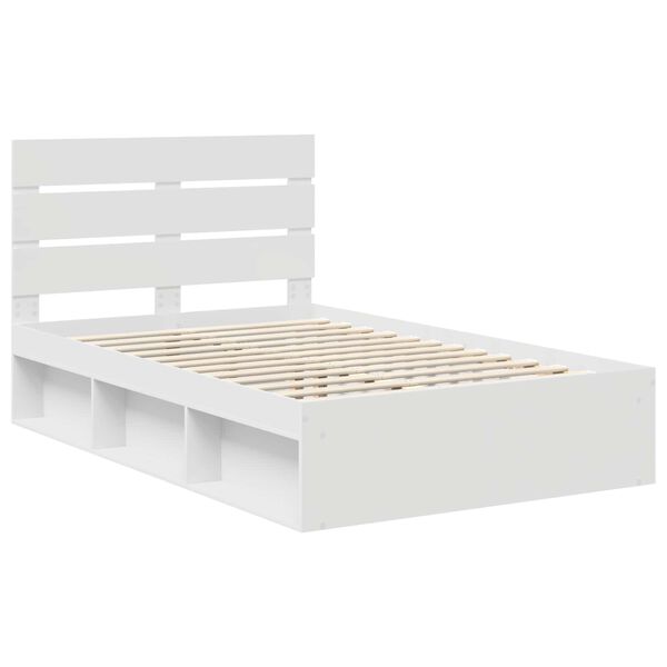 vidaXL Estructura de cama 120 x 200 cm Madera de pino macizo