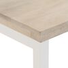 vidaXL Mesa consola madera maciza de mango y hierro 110x35x76 cm