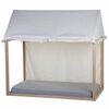 CHILDHOME Cubierta para cama en forma de casa blanco 150x80x140 cm