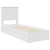 vidaXL Cama con almacenamiento 75 x 190 cm Madera de ingenier&iacute;a