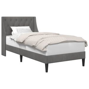 vidaXL Estructura de cama Gris oscuro 80 x 200 cm Terciopelo