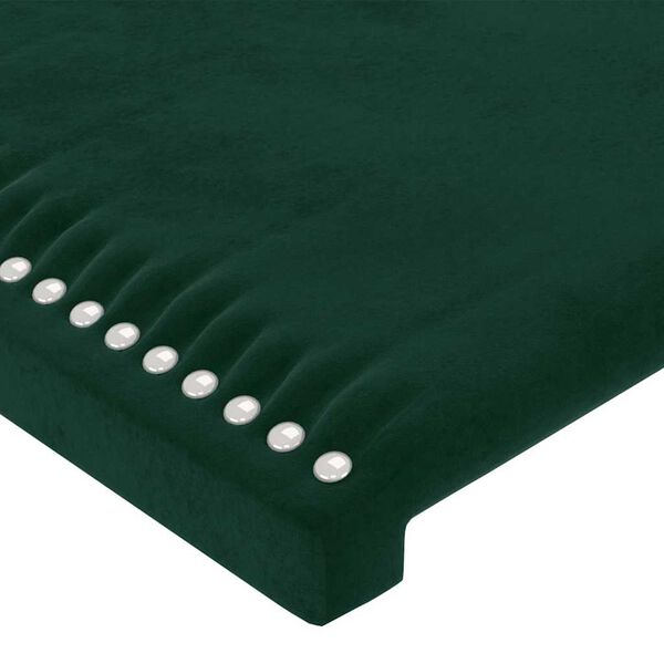 vidaXL Cabecero Terciopelo Verde Oscuro 100x5x118/128 cm
