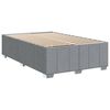 vidaXL Cama box spring con colch&oacute;n tela gris claro 120x190 cm