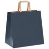 vidaXL Bolsas de papel con asas 50 uds azul 26x17x25 cm