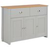vidaXL Aparador gris 112x35x81 cm