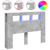 vidaXL Cabecero LED madera ingenier&iacute;a gris hormig&oacute;n 140x18,5x103,5 cm
