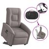 vidaXL Sill&oacute;n el&eacute;ctrico reclinable elevable de tela gris taupe