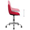 vidaXL Sillas de comedor giratorias 2 unidades tela rojo vino tinto