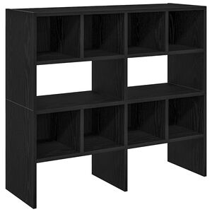 vidaXL Zapateros 2 uds apilables roble negro 89,5x30x40 cm