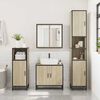 vidaXL Set de muebles de baño 2 pzas madera contrachapada roble Sonoma