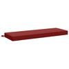 vidaXL Coj&iacute;n de banco SOEST 100% Poli&eacute;ster Rojo vino 100 x 40 x 8 cm