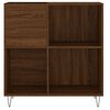 vidaXL Mueble discos madera contrachapada roble marrón 84,5x38x89 cm