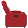 vidaXL Sill&oacute;n reclinable el&eacute;ctrico de cuero sint&eacute;tico rojo