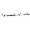 vidaXL Kit de herrajes para puertas correderas acero negro 427 cm