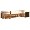 vidaXL Conjunto de sof&aacute;s de exterior 6 uds. Natural
