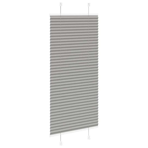 vidaXL Estor Plisado Antracita 60x150 cm Tela Ancho 59,4 cm Poli&eacute;ster