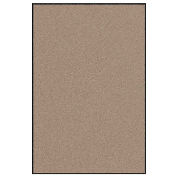 vidaXL Felpudo Otro Beige y Negro 120 x 180 cm Polipropileno y vinilo