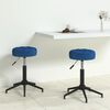 vidaXL Sillas de comedor giratorias 2 unidades terciopelo azul