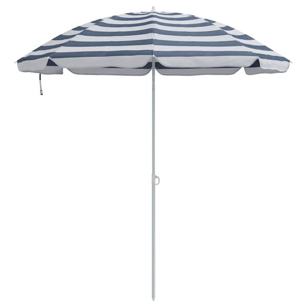 vidaXL Parasol de playa Azul y 206 x 206 x 212 cm Poli&eacute;ster y metal