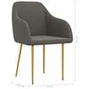 vidaXL Sillas de comedor 2 unidades terciopelo gris oscuro