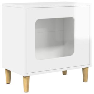 vidaXL Casa para Gatos Blanco Brillante 51 x 30 x 52 cm