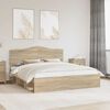 vidaXL Estructura de cama Sonoma 180 x 200 cm Madera de pino macizo
