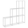 vidaXL Estante tubular con almacenamiento 129 x 27 x 132 cm Aluminio