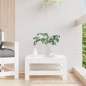 vidaXL Taburete de jard&iacute;n de madera maciza de pino