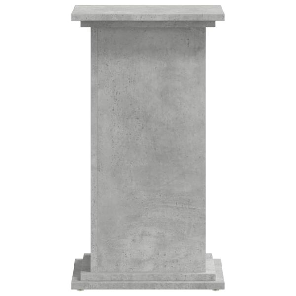 vidaXL Soportes de plantas madera ingenier&iacute;a gris hormig&oacute;n 33x33x60 cm