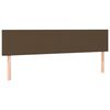 vidaXL Cama box spring con colch&oacute;n tela marr&oacute;n oscuro 120x190 cm