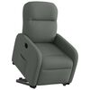 vidaXL Sill&oacute;n el&eacute;ctrico reclinable elevable de tela gris oscuro