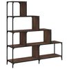 vidaXL Librer&iacute;a de 4 pelda&ntilde;os madera marr&oacute;n roble 139x33,5x149 cm