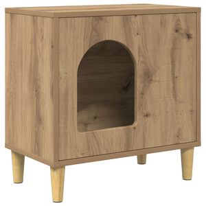 vidaXL Casa para Gatos Roble artisan 51 x 30 x 52 cm
