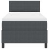 vidaXL Cama tipo Box Spring Gris Oscuro y Blanco 203 x 100 x 88 cm