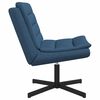vidaXL Silla giratoria Azul 63 x 75 x 76 cm tela
