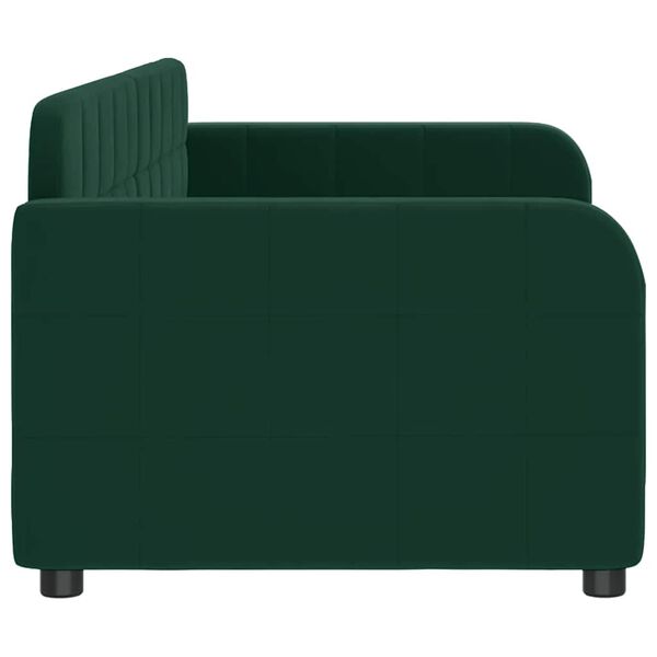 vidaXL Sofá cama sin colchón terciopelo verde oscuro 80x200 cm