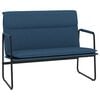 vidaXL Banco de tela azul 100x64x80 cm