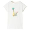 vidaXL Camiseta infantil color crudo 104