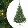 vidaXL &Aacute;rbol de Navidad Artificial Preiluminado Verde 240 cm PVC
