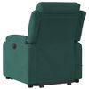 vidaXL Sill&oacute;n reclinable de masaje elevable terciopelo verde oscuro