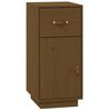vidaXL Aparador de madera maciza de pino marr&oacute;n miel 34x40x75 cm