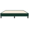 vidaXL Cama box spring sin colch&oacute;n terciopelo verde oscuro 160x210 cm