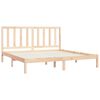 vidaXL Estructura de cama sin colch&oacute;n madera maciza de pino 200x200 cm