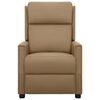 vidaXL Sill&oacute;n reclinable el&eacute;ctrico de cuero sint&eacute;tico color capuchino