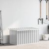 vidaXL Caja de almacenaje para jard&iacute;n gris 129x67x65 cm