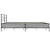 vidaXL Estructura cama madera ingenier&iacute;a metal gris Sonoma 180x200 cm
