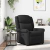 vidaXL Sillón reclinable cuero sintético negro brillante