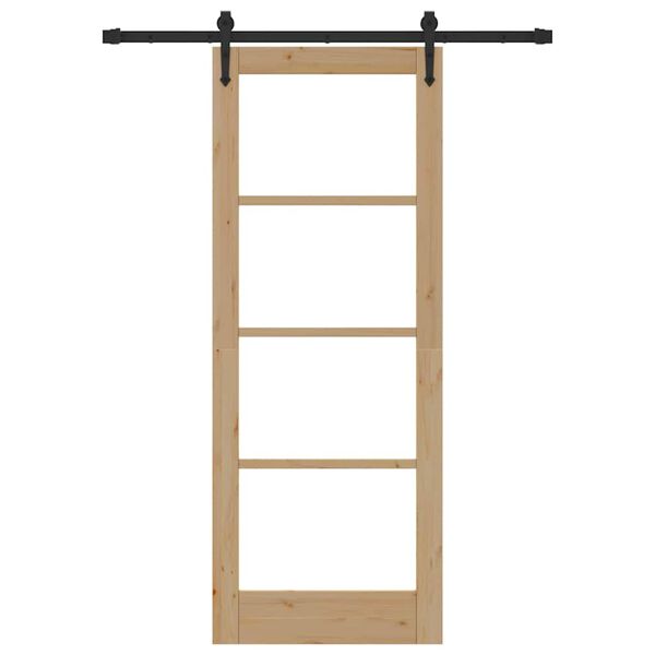 vidaXL Puerta Corredera ORKDAL Natural 78 x 202 cm