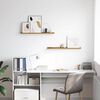 vidaXL Estante de pared 2 pcs Beige 80 x 9 x 3 cm Madera de ingenier&iacute;a
